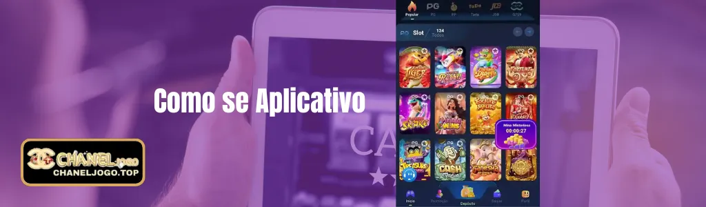 CHANELJOGO app no celular com jogos e apostas